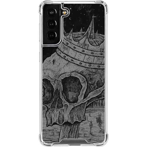 Alchemy Carta Skull Sketch Galaxy S22 Plus Clear Case