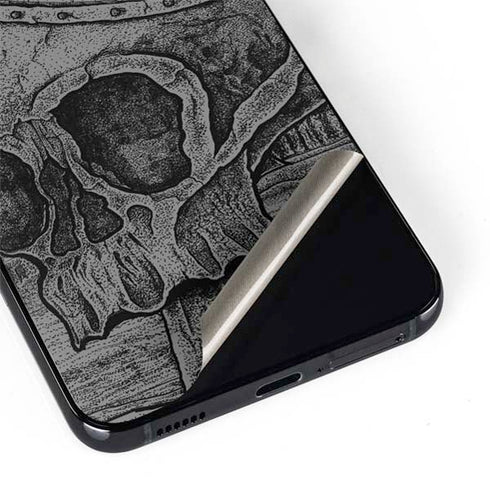 Alchemy Carta Skull Sketch Galaxy S22 Plus Skin