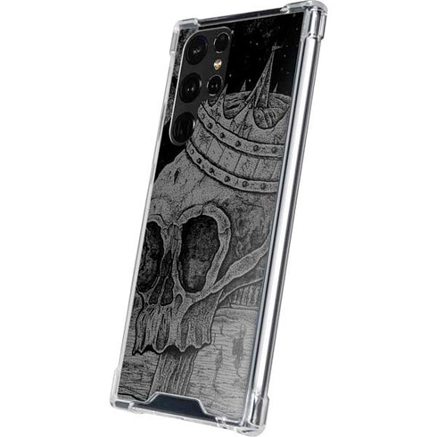 Alchemy Carta Skull Sketch Galaxy S22 Ultra Clear Case
