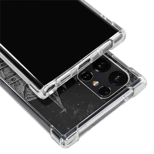 Alchemy Carta Skull Sketch Galaxy S22 Ultra Clear Case