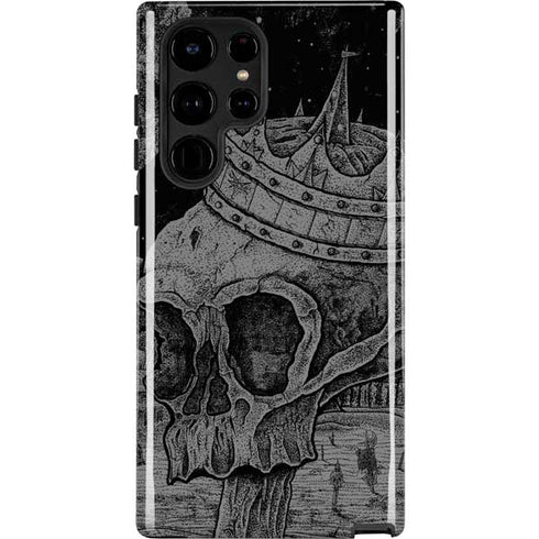 Alchemy Carta Skull Sketch Galaxy S22 Ultra Pro Case