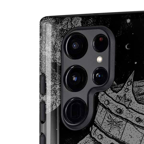 Alchemy Carta Skull Sketch Galaxy S22 Ultra Pro Case