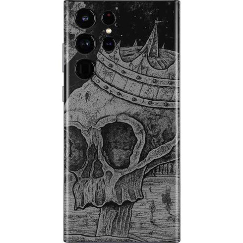 Alchemy Carta Skull Sketch Galaxy S22 Ultra Skin