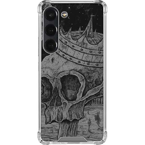 Alchemy Carta Skull Sketch Galaxy S23 Clear Case
