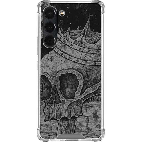 Alchemy Carta Skull Sketch Galaxy S23 Plus Clear Case