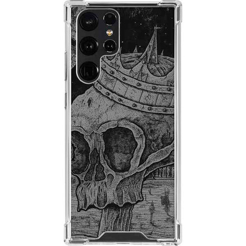 Alchemy Carta Skull Sketch Galaxy S23 Ultra Clear Case