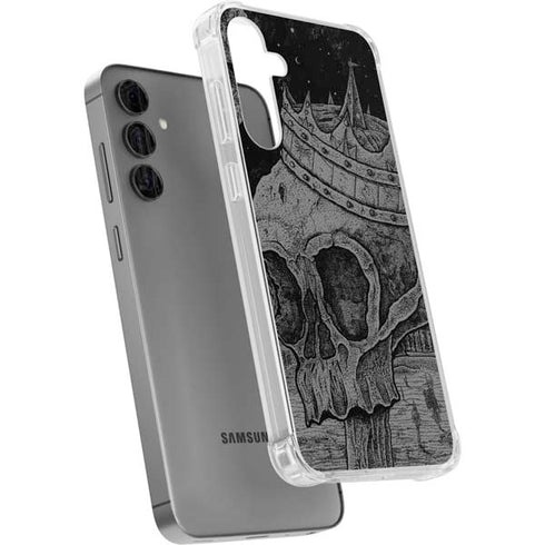 Alchemy Carta Skull Sketch Galaxy S24 Plus Clear Case
