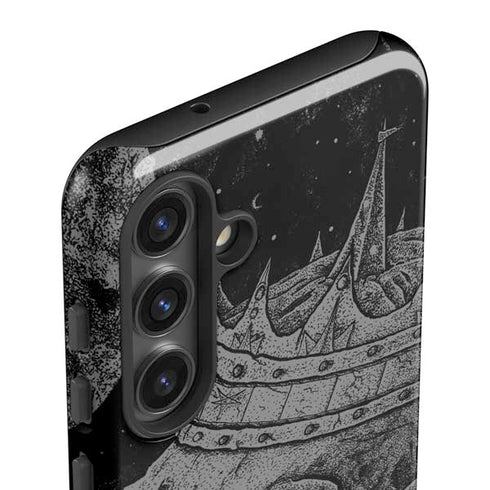 Alchemy Carta Skull Sketch Galaxy S24 Plus Impact Case