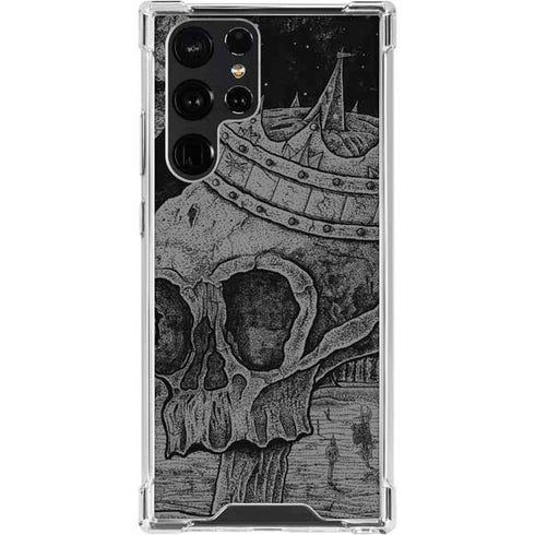 Alchemy Carta Skull Sketch Galaxy S24 Ultra Clear Case