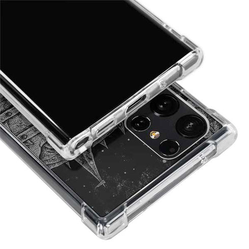 Alchemy Carta Skull Sketch Galaxy S24 Ultra Clear Case