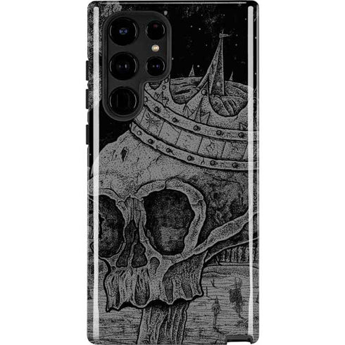 Alchemy Carta Skull Sketch Galaxy S24 Ultra Impact Case