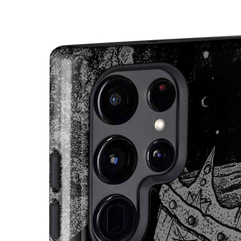 Alchemy Carta Skull Sketch Galaxy S24 Ultra Impact Case