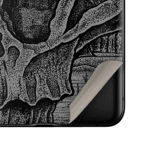 Alchemy Carta Skull Sketch Galaxy Z Flip Skin