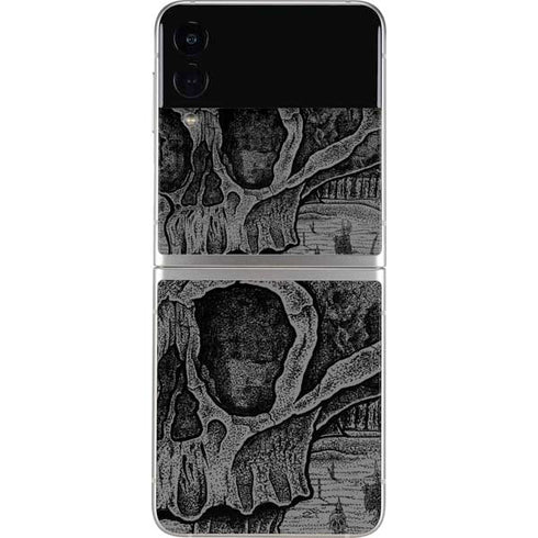 Alchemy Carta Skull Sketch Galaxy Z Flip3 5G Skin
