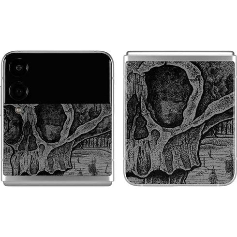 Alchemy Carta Skull Sketch Galaxy Z Flip4 5G Skin