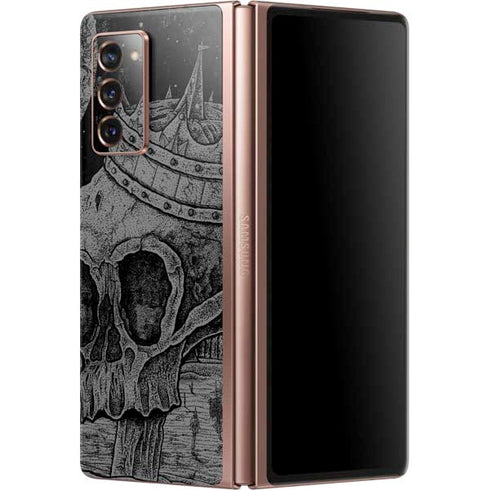 Alchemy Carta Skull Sketch Galaxy Z Fold2 5G Skin