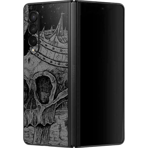 Alchemy Carta Skull Sketch Galaxy Z Fold3 5G Skin