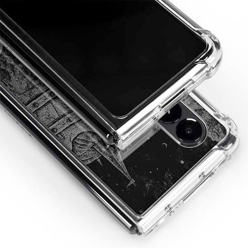 Alchemy Carta Skull Sketch Galaxy Z Fold4 5G Clear Case