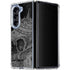Alchemy Carta Skull Sketch Galaxy Z Fold5 5G Clear Case