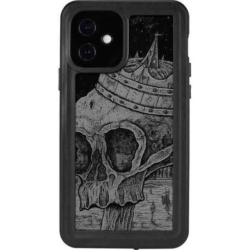Alchemy Carta Skull Sketch iPhone 12 Waterproof Case