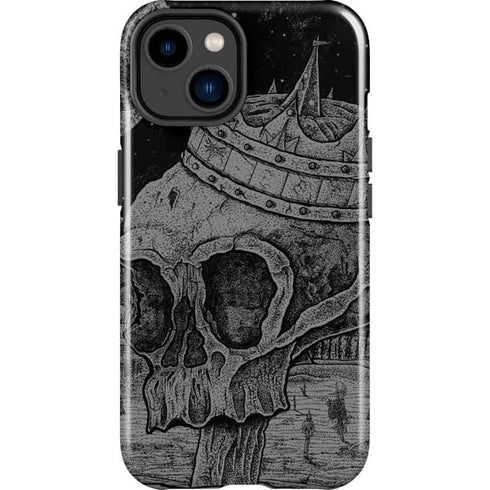 Alchemy Carta Skull Sketch iPhone 14 Plus Impact Case