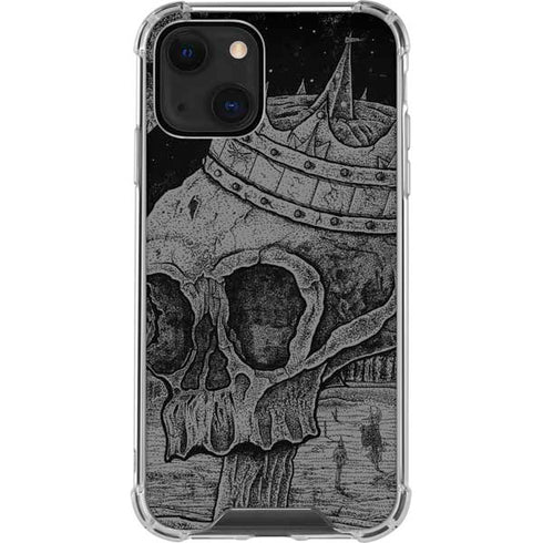 Alchemy Carta Skull Sketch iPhone 14 Plus Clear Case