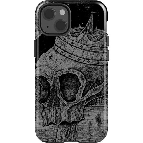 Alchemy Carta Skull Sketch iPhone 15 Impact Case