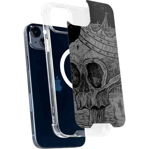 Alchemy Carta Skull Sketch iPhone 15 Plus MagSafe Case