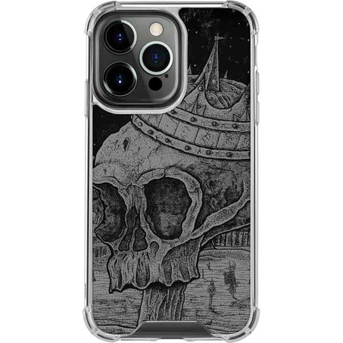 Alchemy Carta Skull Sketch iPhone 15 Pro Clear Case