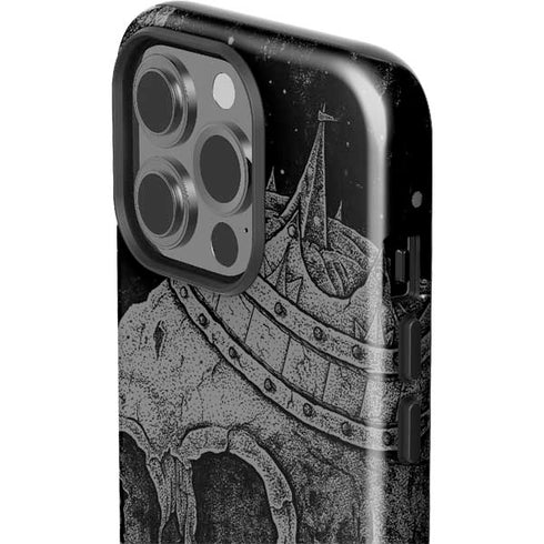 Alchemy Carta Skull Sketch iPhone 14 Pro Impact Case