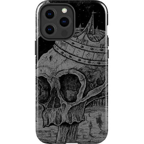 Alchemy Carta Skull Sketch iPhone 15 Pro Max Impact Case