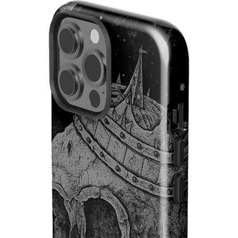 Alchemy Carta Skull Sketch iPhone 15 Pro Max Impact Case