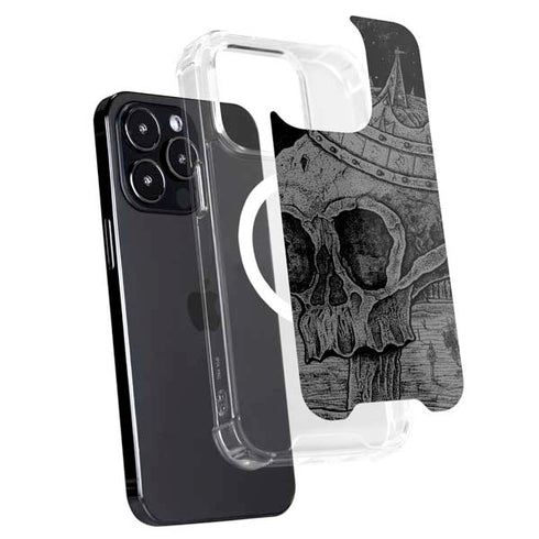 Alchemy Carta Skull Sketch iPhone 14 Pro Max MagSafe Case