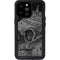 Alchemy Carta Skull Sketch iPhone 14 Pro Max Waterproof Case