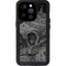 Alchemy Carta Skull Sketch iPhone 14 Pro Waterproof Case