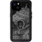 Alchemy Carta Skull Sketch iPhone 15 Plus Waterproof Case