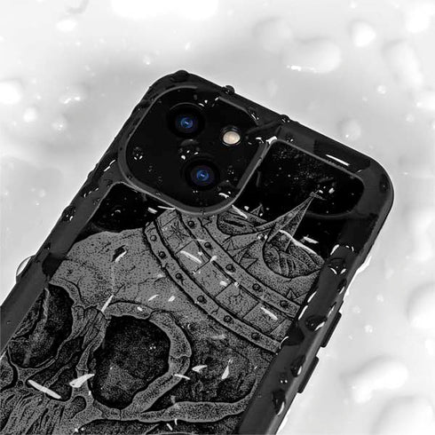 Alchemy Carta Skull Sketch iPhone 15 Plus Waterproof Case