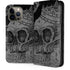 Alchemy Carta Skull Sketch iPhone 15 Pro Max Folio Case