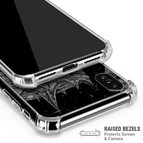 Alchemy Carta Skull Sketch iPhone XS Max Clear Case