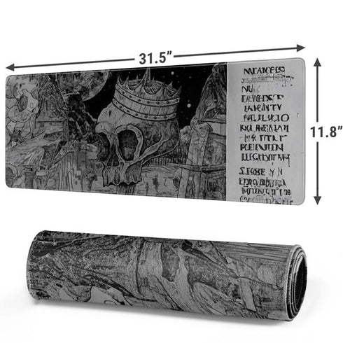 Alchemy Carta Skull Sketch Gaming Mouse Pad