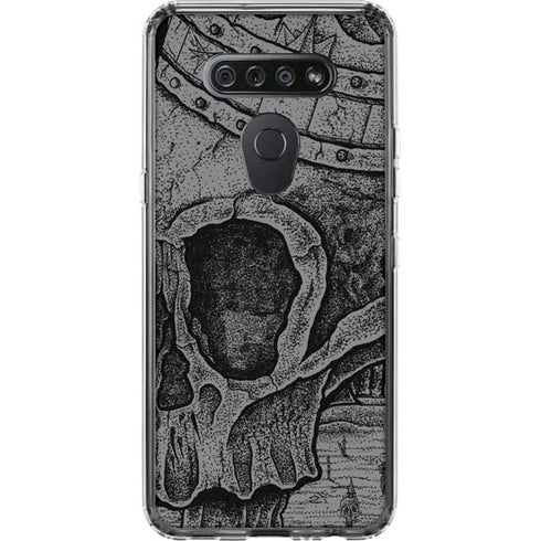 Alchemy Carta Skull Sketch LG K51/Q51 Clear Case