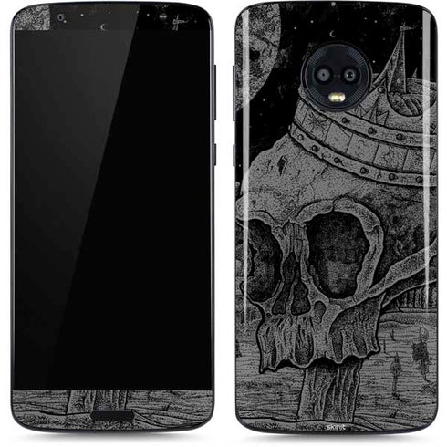 Alchemy Carta Skull Sketch Moto G6 Skin