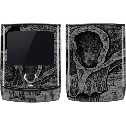Alchemy Carta Skull Sketch Motorola RAZR Skin
