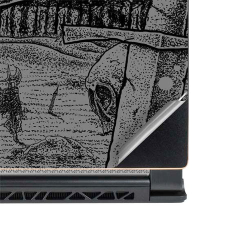 Alchemy Carta Skull Sketch MSI GS65 Stealth Laptop Skin