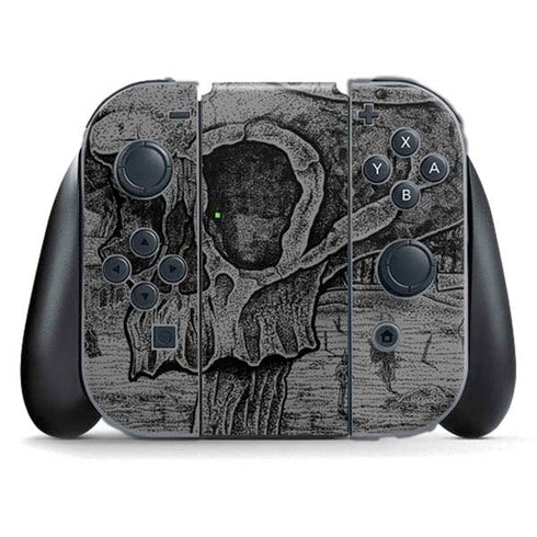 Alchemy Carta Skull Sketch Nintendo Switch (2017-2021) Joy-Con Controller Skin