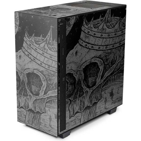 Alchemy Carta Skull Sketch NZXT H510 Compact ATX Mid-Tower Case Skin