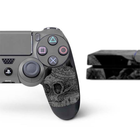 Alchemy Carta Skull Sketch PS4 Console and Controller Bundle Skin