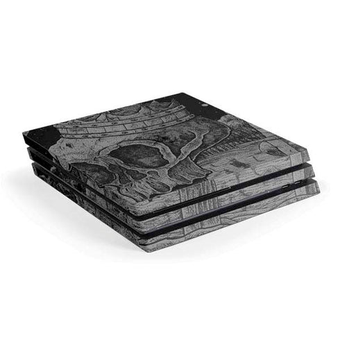 Alchemy Carta Skull Sketch PS4 Pro Console Skin