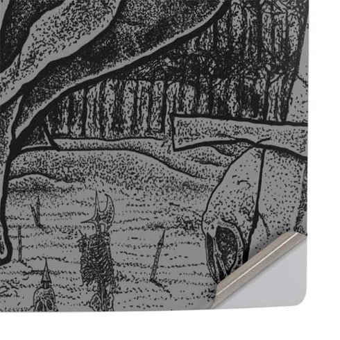 Alchemy Carta Skull Sketch PS5 Slim Digital Edition Console Skin