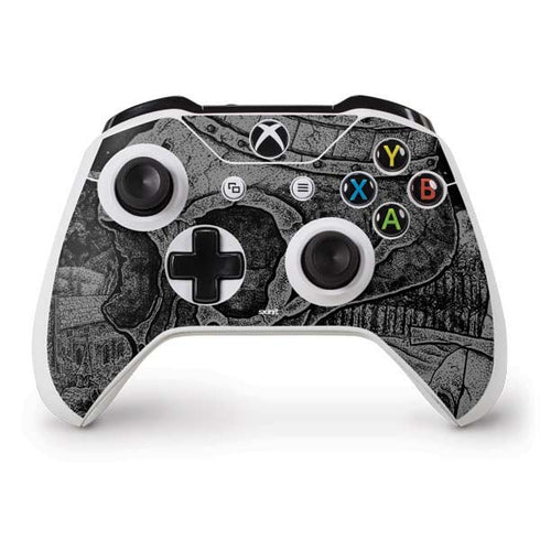 Alchemy Carta Skull Sketch Xbox One S Controller Skin